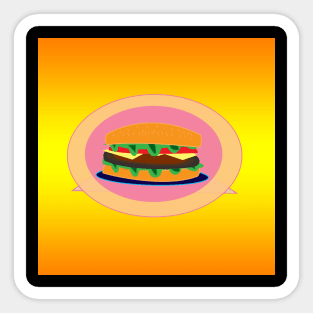 color burger Sticker